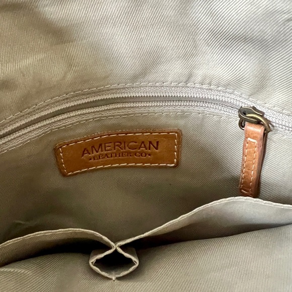 American Leather Tan Liberty backpack. - Picture 10 of 13